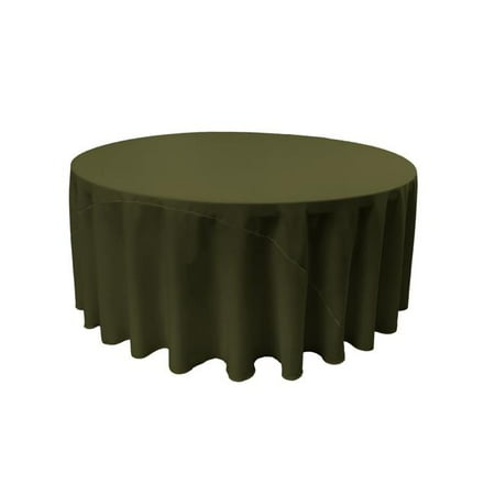 

TCpop132R-OliveP21 Polyester Poplin Tablecloth Olive - 132 in. Round