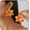Orange, variant on Colorful Orchid Flower Stud Earrings for Women Exaggerated Big Flower Floral Earrings Vibrant Orange Orchid Flowers Earring Boho Floral Earring Trendy Statement Jewelry