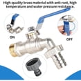 thumbnail image 4 of 1000L Tank Faucet Brass 1000L Tank Connector IBC Tank Adapter Tank Adapter S60x6 Coarse Thread 3/4'' IBC Tank Connector Faucet Kit, 4 of 4