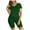 Green, variant on Workout Sets Shorts for Women Two Piece Sleeve Casual Biker Set Sweatpants Outfits