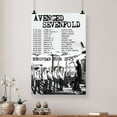 thumbnail image 5 of AVENGED SEVENFOLD European Tour 2025 Poster - Wall Decor Size 24''x36'' - Postora, 5 of 5