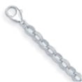 thumbnail image 4 of Auriga Fine Jewelry 925 Sterling Silver Rh-plated 6.5mm Oval Link 7.5 inch Bracelet for Women, 4 of 6