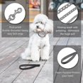 thumbnail image 2 of Dog Leash (120cm) Steel Metal Dog Leash Strong Pu Leather Handle, 2 of 3