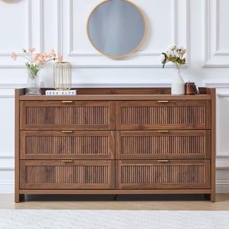 LEFHDA 63" Large 9 Drawer Wood Dressers, Fluted Wide Chest of Drawers, Mid Century Modern Wood Dresser for Living Room, Bedroom, Walnut - Walmart.com LEFHDA 63" Large 9 Drawer Wood Dressers, Fluted Wide Chest of Drawers, Mid Century Modern Wood Dresser for Living Room, Bedroom, Walnut - Walmart.com