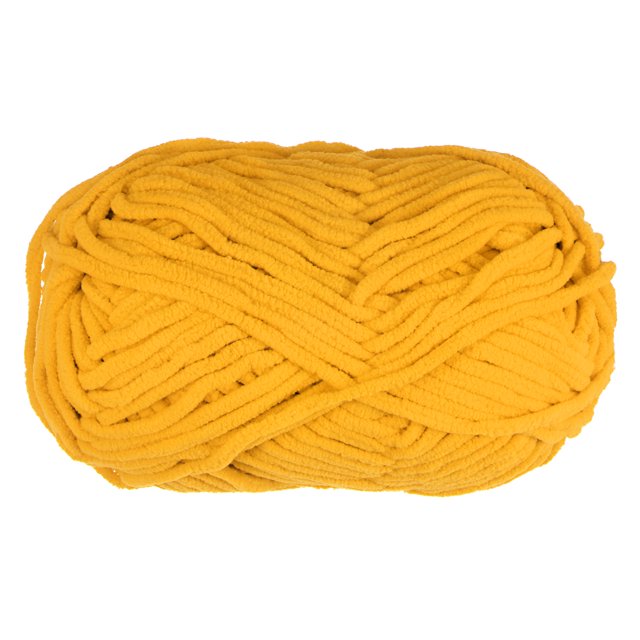 Chenilla Hilo Terciopelo Manta Hilo 100g/3.5oz 6 Súper Voluminoso Poliéster Suave Tejido para Ganchillo Tejedura Bolsos Bufanda Sombrero, Naranja