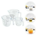 thumbnail image 4 of SHISUYAN 3pcs Transparent Graduated Cups Baking Cups Liquid Measuring Cups with Scale, 4 of 8