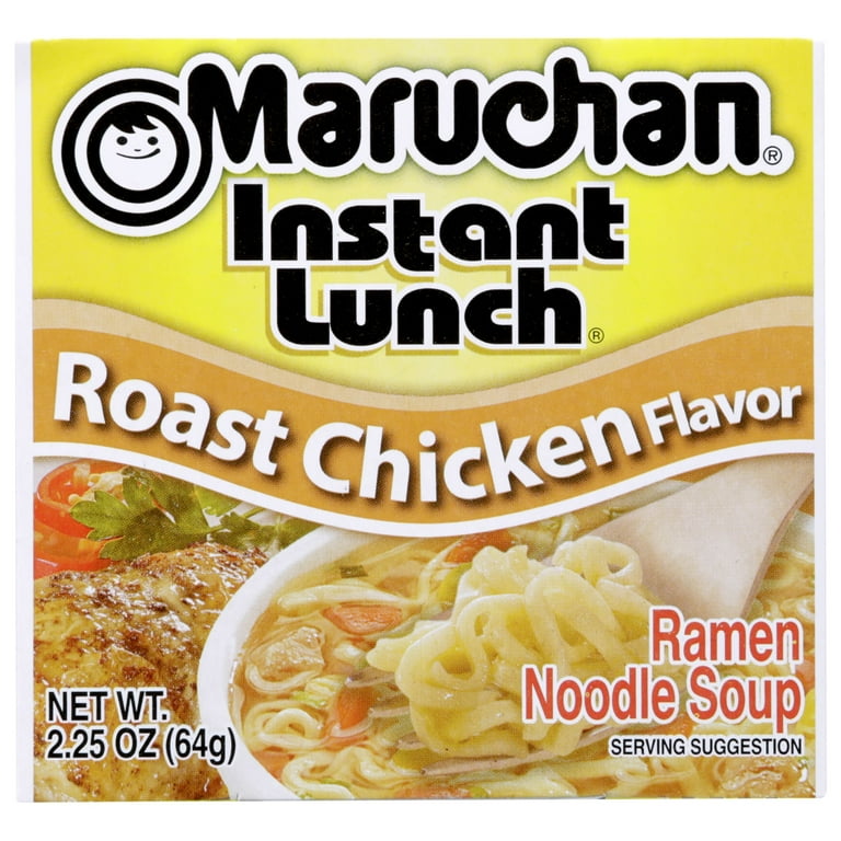 Maruchan Single Serve Roast Chicken Flavor Ramen Noodle Soup, 2.25