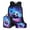 Blue Fire Soccer Galaxy, variant on Cool Panda and Skull Print Kids Backpack Set for Boys Girls 17in School Backpack & Lunch Bag & Pencil Bag 3 in 1 Set for School Picnic Travel Daypack