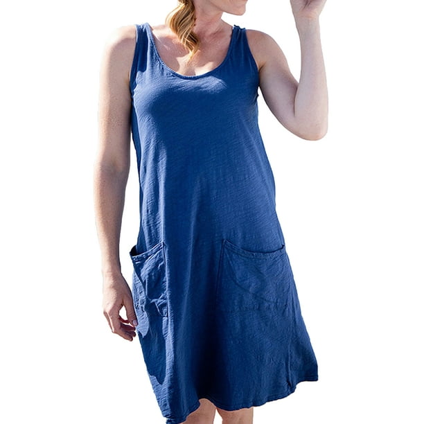AMaVo SXXL Casual Tank Top Dress Lounge Dresses for Women Loose