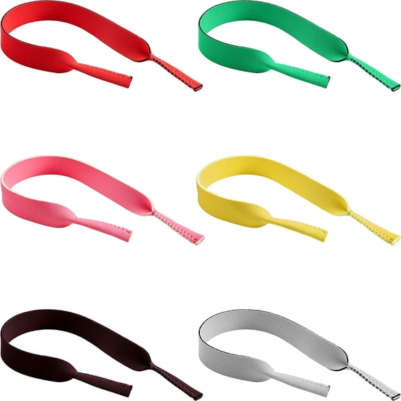 6 Pack Neoprene Glasses Strap Eyeglass Straps for Sports Floating Sunglasses Straps Eyewear Retainer Holder for Sports Outdoors Water Activities