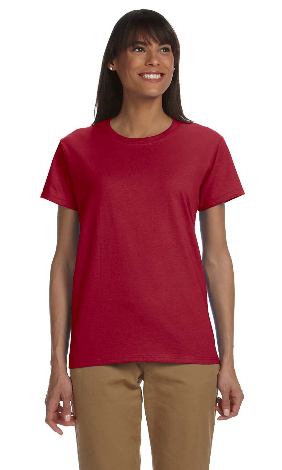 Gildan The Gildan Ladies Ultra Cotton 6 oz TShirt CARDINAL RED