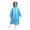 ZA-Blue-frostluinai women raincoat, variant on Boys Girls Long Rain Coat Extra Thick Hooded Waterproof for Kids Students Loose Cuffs Portable Hiking Ages 3-14Y