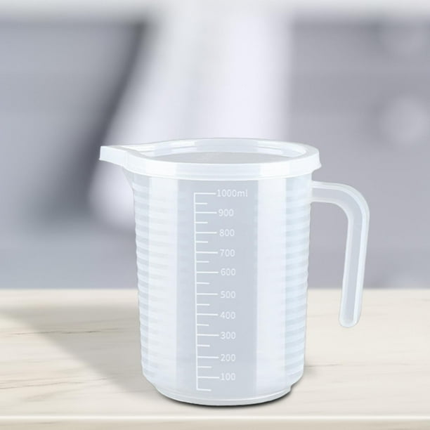 Taza medidora de líquidos con báscula para cocina, hornear, medidas claras, herramienta multifuncional para restaurante de gran capacidad , 1000 Ml 1000ml