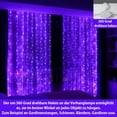 thumbnail image 5 of 300 Led Light Curtain 3M X 3M, Usb Powered With 8 Different Lighting Modes Remote Control, Adjustable Brightness Levels For Bedroom Window Indoor Outdoor Decoration, 5 of 6