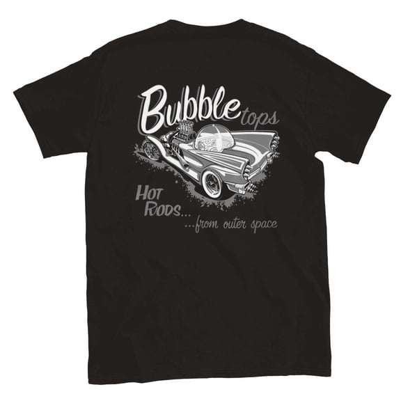 Bubble Tops Hot Rods from Outer Space T-shirt