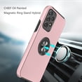 thumbnail image 6 of For Boost Mobile Celero 5G Hybrid 360 Degree Rotatable Metal Invisible Ring Stand Holder Fit Magnetic Car Mount Shockproof Slim Soft Cover ,Xpm Phone Case [Red], 6 of 9