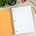Pen+Gear Wide Ruled 5Subject Spiral Notebook, Yellow, 10.5" x 8", 180