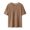 #4b# Coffee, variant on TrdSipl Mens Summer T Shirts Casual Ribbed Textured T-Shirt Crew Neck Stylish Tees Beige XL