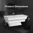 thumbnail image 6 of HealthyShelf ABS Plastic 15.00" x 6.00" x 4.00" Paper Towel Holder, 6 of 6