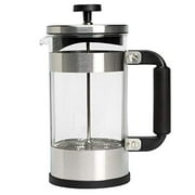 Primula Melrose French Tea Maker, Stainless Steel Coffee Press, Premium Filtration with No Grounds, Heat Resistant Borosilicate Glass, 8 Cup