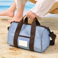 thumbnail image 7 of Mesh Wet Dry Separation Duffle Bag Adjustable Shoulder Strap Large Capacity Beach Pool Travel Handbag Multi Solid Color Options, 7 of 7