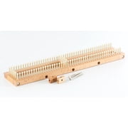 Authentic Knitting Board All-n-One Knitting Loom, 104 pegs, Wood Adjustable Knitting Loom