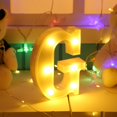 thumbnail image 3 of 3D 26 Letras Alfabeto LED Marquee Sign Light Interior Wall Hang Night Lamp (G Lamparas Tmvgtek Para estrenar, 3 of 7