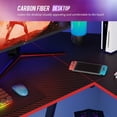 thumbnail image 4 of FDW L Shaped Desk Corner Gaming Desk with Large Desktop Studying Working Desk, Black, 4 of 7