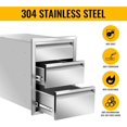 thumbnail image 4 of Outdoor Kitchen Single Drawers 24" W x 6.5" H x 23" D Inch Stainless Steel Flush Mount BBQ Single Drawer for Outdoor Kitchen Island, or Patio Grill Station, 4 of 14