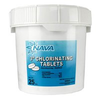 Nava 3-Inch Pool/Spa Stabilized Chlorinating Tablets, 25 Pounds | 12000294-25LB