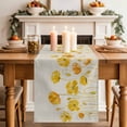 thumbnail image 2 of Table Runner 72 Inches Long for Kitchen Dining, Yellow Flowers Dresser Scarf Farmhouse, Dining Table Decorations for Wedding/Parties, Farmhouse Botanical Watercolor Floral 18 x 72 In, 2 of 8