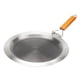 thumbnail image 2 of Sartén para crepas de acero inoxidable, plancha para tortillas con mango plegable, para inducción y gas 30 centímetros, 2 of 9