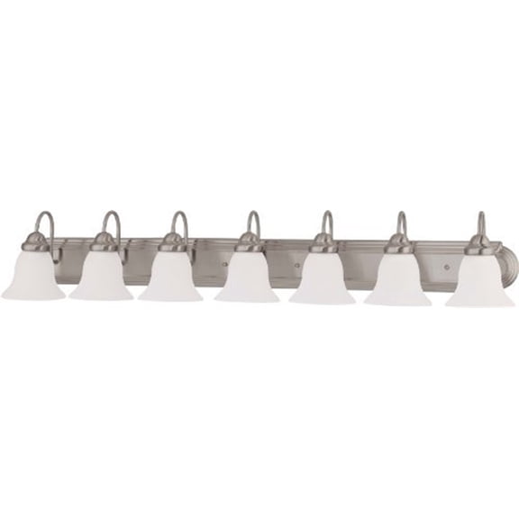 Nuvo 60-3283 - Ballerina - 7 Light 48" Vanity w/ Frosted White Glass