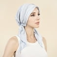 thumbnail image 3 of Dalrosia Women Pre-Tied Beanie Headwear Turban Beanie Caps Head Wrap Headscarf for Women Sleep Hair Cover Hat, 3 of 5