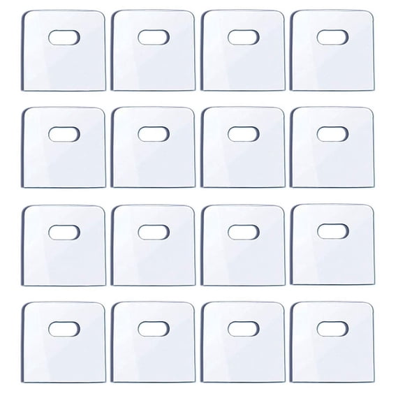 16 Set/ 32 Pieces Clear Vertical Blind Repair Tabs, Vane Savers, Blinds Replacement Slats