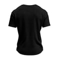 thumbnail image 5 of Soccer Cup 2026 Jersey for Men, Crew Neck Short Sleeve Deutschland Lightning Bolt Graphic Tee with Waffle Knit Texture - Breathable Performance Top for Match Day & Gym Black XXXXL, 5 of 7