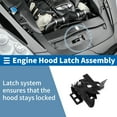 thumbnail image 2 of Unique Bargains Hood Latch Assembly for Chevrolet Express 1500 2003-2014 Engine Hood Latch Lock Release No.15873422/25721612/820207 1 Pc, 2 of 7