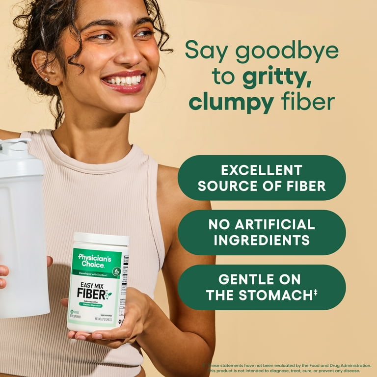 how to mix glp 1 powder Physician’s Choice Easy Mix Fiber Powder