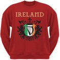 thumbnail image 1 of St. Patricks Day - Heraldic Irish Harp Red Adult Sweatshirt, 1 of 1