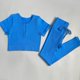 thumbnail image 1 of Chándal de mujer de 2/3/5 piezas, conjunto de Yoga sin costuras, ropa deportiva de entrenamiento, ropa de gimnasio, mallas de cintura alta con cordón, trajes deportivos para Fitness Tan Jianjun unisex, 1 of 2