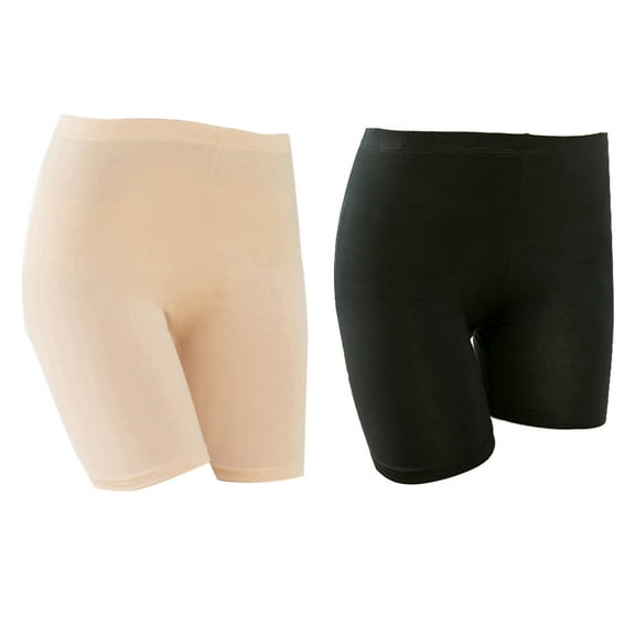 Raindrops 2-Pack Women's High Waist Safety Shorts Breathable Comfortable Anti-Emptying Activewear for Girls