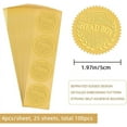 thumbnail image 2 of 2 Inch Gold Embossed Envelope Seals Stickers Head Boy 100pcs Adhesive Embossed Foil Seals Stickers Label, 2 of 7