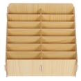 thumbnail image 1 of Multi Compartment Wooden Cell Phone Storage Box For Classroom And Office Multi-Grid Desktop Organizer For Phone Storage Desktop Organizer (14-Compartments), 1 of 9