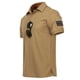 thumbnail image 4 of Otoño Polo De Los Hombres De Ocio Al Aire Libre De Manga Corta T-Shirt Militar Táctico Ejército De Combate De Pie Cuello Camiseta De Secado Rápido Tops De Entrenamientopangjing, 4 of 4