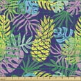 thumbnail image 2 of Ambesonne Tropic Fabric by the Yard Upholstery, Exotic Fruits and Plants, 10 Yards, Quartz and Multicolor, 2 of 5