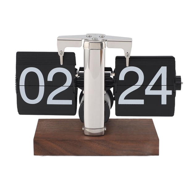 Reloj Mecánico Con Tapa, Reloj De Escritorio Con Tapa 24H, Perilla Con Pilas, Ajuste Para Sala De Estar