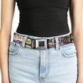 thumbnail image 5 of Buckle-Down Belt, Seatbelt Buckle Belt, Trust No One Pink, Youth 22 to 32 Inches, 5 of 9