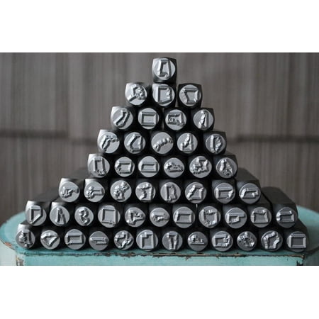 US State Individual (not a set) Metal Punch Design Stamp - - CH-Illinois