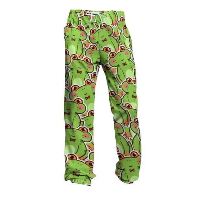 Men'S Casual Pants Comfortable Relaxed Fit Printed Design For Daily Wear Outdoor Activities Spring Autumn Winter Machine Washable Men'S Casual Pants Green S