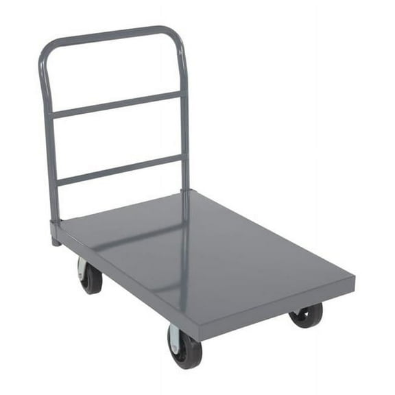 Vestil ECSPT-2436 2000 lbs 24 x 36 in. Steel Smooth Deck Platform Truck - Gray